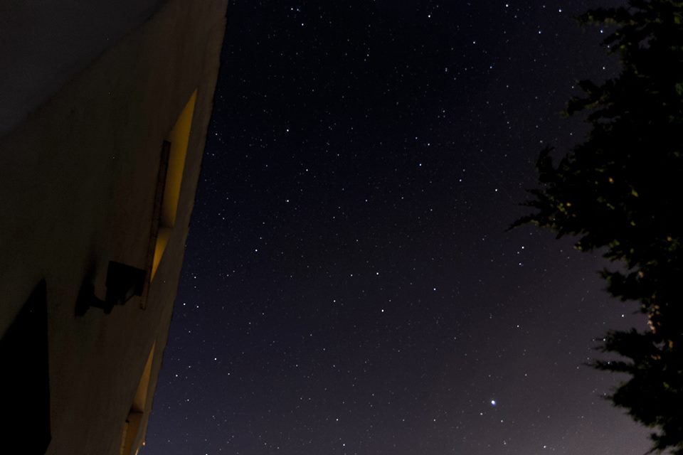 Night sky above Casa Pau