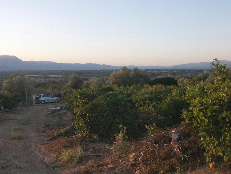 The plain of Galera from Godall hills
